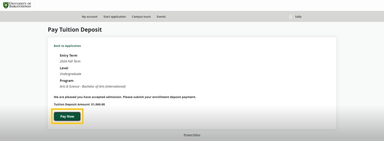 Screenshot of step 4